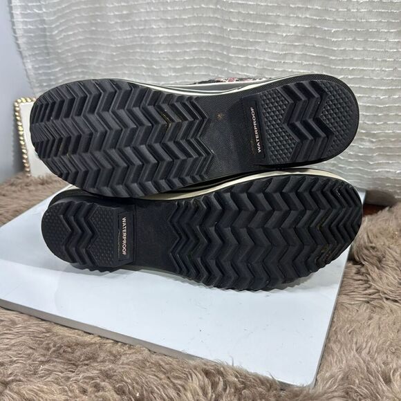 (C) SOREL Tivoli Tweed Winter Snow Boots in Pink and Black Women's size 9 - Picture 7 of 10